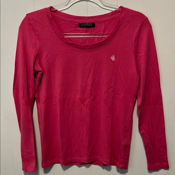 Ralph Lauren Pink Long Sleeve Top - Picture 1 of 6